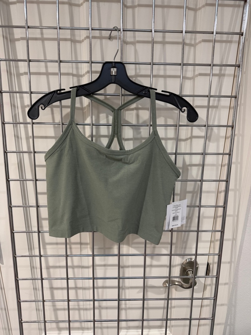 Beyond Yoga Olive Green Strappy Crop Top